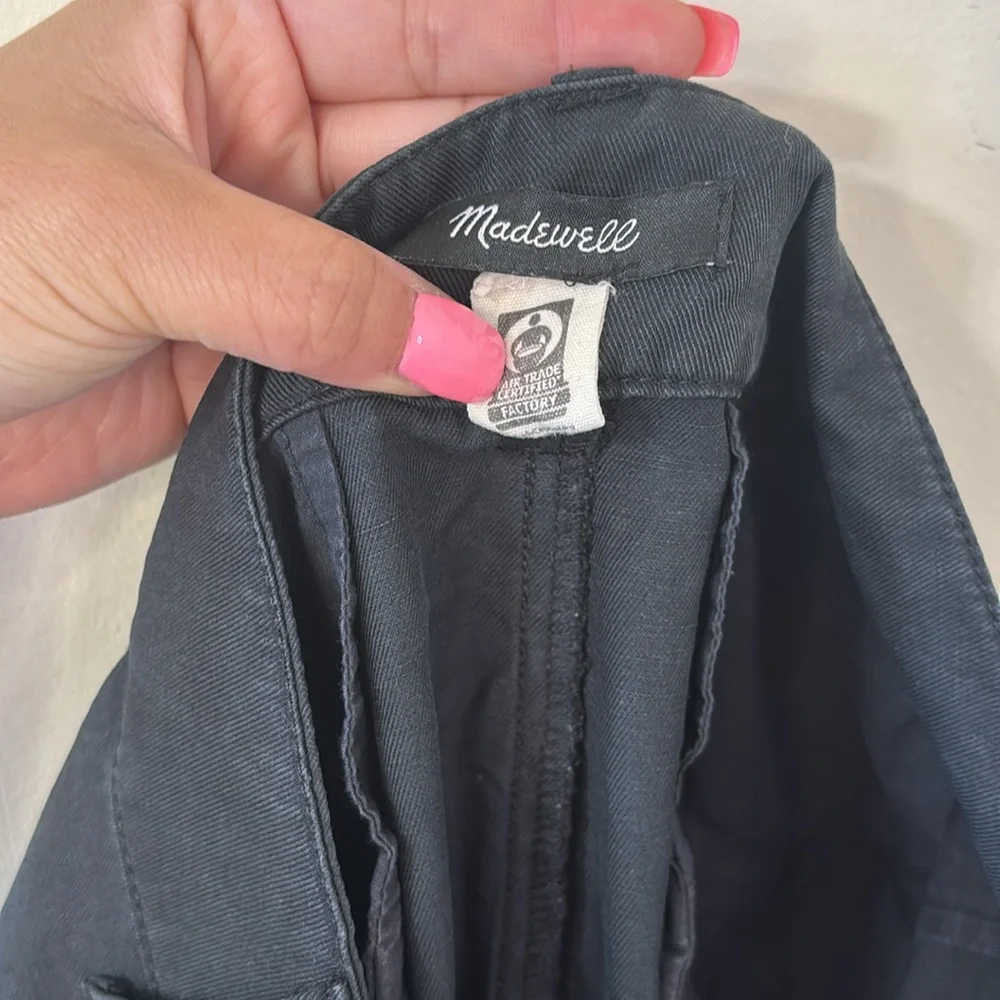 Madewell The Harlow Wide-Leg Pant Black Size 12 - Picture 9 of 11